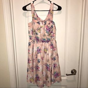 Lauren Conrad Pink Floral Dress 6